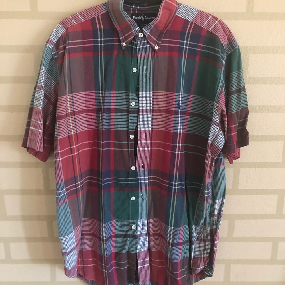 Ralph Lauren Short Sleeve Plaid Shirt